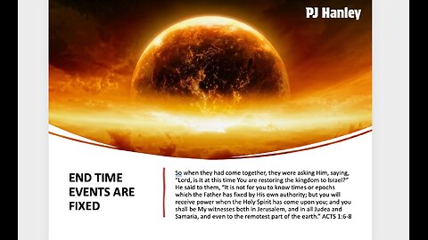 End Time Events Are Fixed - PJ Hanley - October 14th, 2025