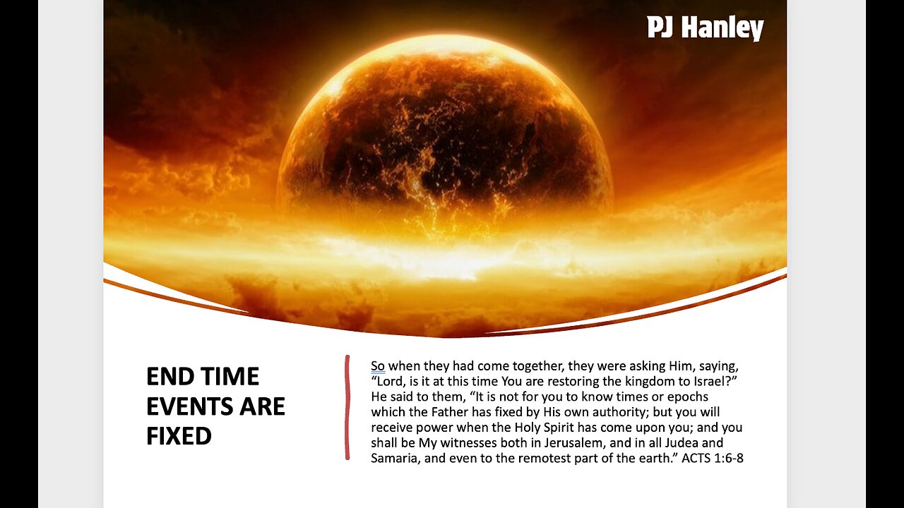 End Time Events Are Fixed - PJ Hanley - October 14th, 2025