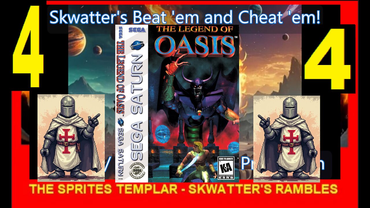 LEGEND OF OASIS V4 - SATURN - Skwatter's Skrambles!