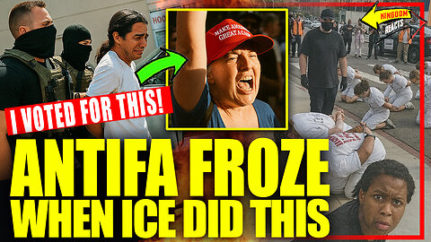 ICE Goes From Being Targeted by Protesters… to Hauling Illegals Out While Antifa Watches
