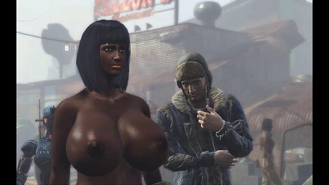 Fallout 4 naked visiting diamond city Busty boobs Breast Expansion huge tits