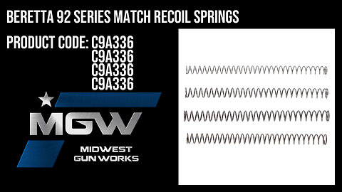 Beretta 92 Series Match Recoil Springs