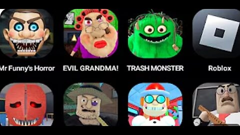Mr Funny's ToyShop, EVIL GRANDMA, TRASH MONSTER, Roblox Part 1