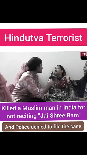 Hindutva Terrorist Killed Muslim man in India 🇮🇳 for not reciting "Jai Shree Ram"