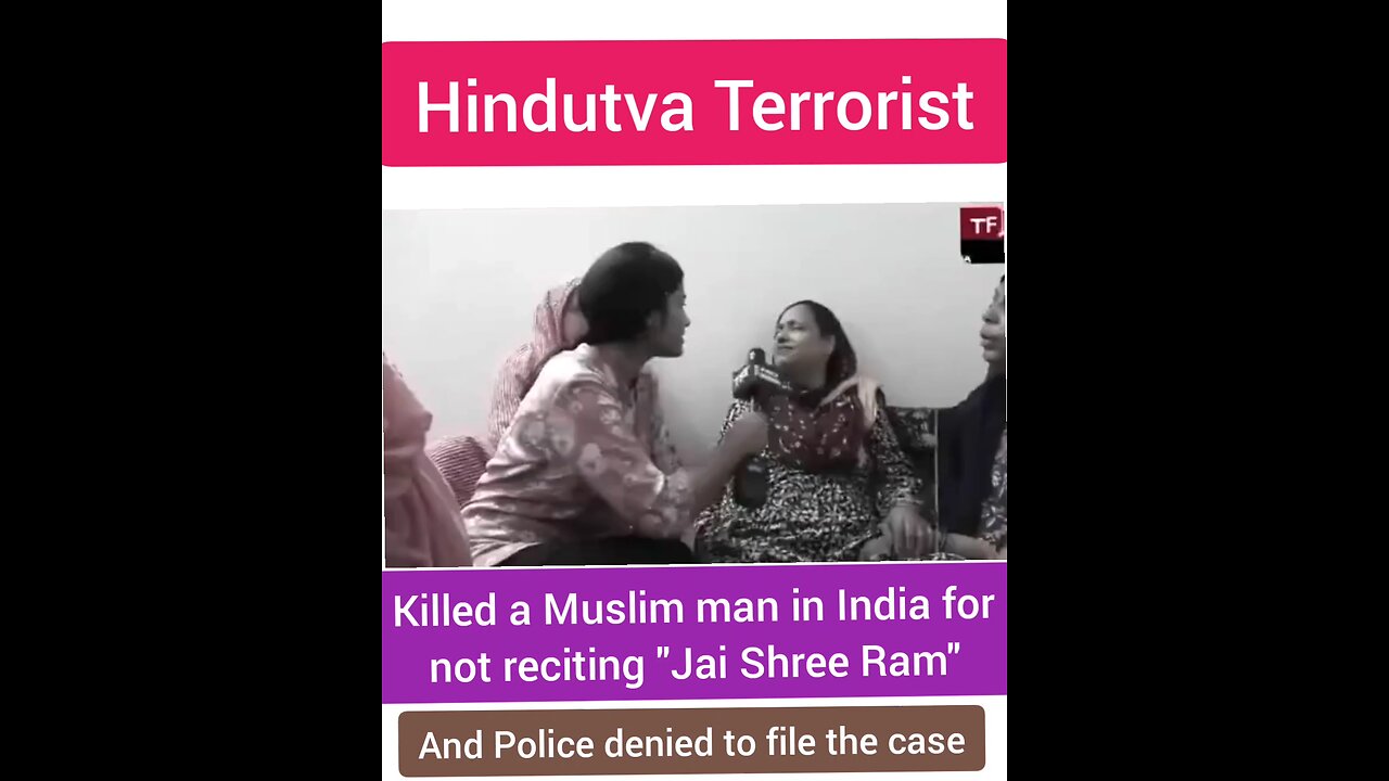 Hindutva Terrorist Killed Muslim man in India 🇮🇳 for not reciting "Jai Shree Ram"