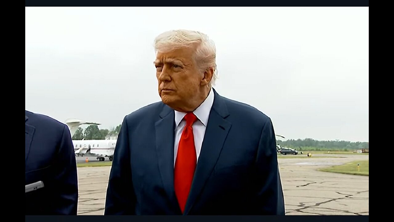 President Donald Trump departs Trump National Golf Club Bedminster