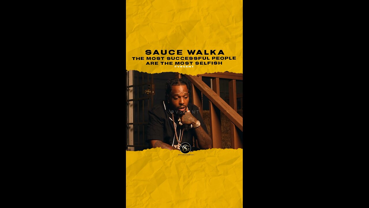 @sauce_walka102 The most successful people are the most selfish