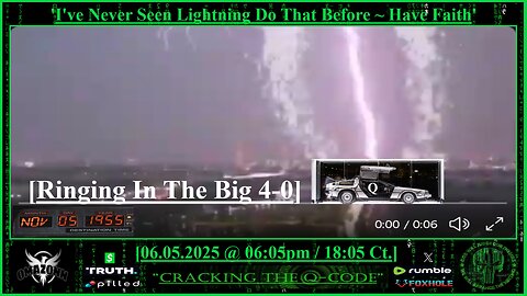"CRACKING THE Q-CODE" ~ 'I've Never Seen Lightning Do That Before ~ Have Faith'