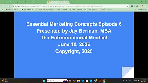 Essential Marketing Concepts Episode 6
