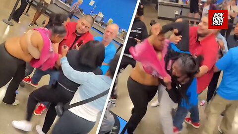 Family attacks Walmart employee in wild brawl in Indiana