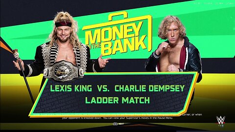 WWE 2k25 LadderMatch Lexis King(c) vs Charlie Dempsey