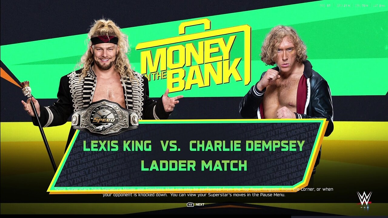 WWE 2k25 LadderMatch Lexis King(c) vs Charlie Dempsey