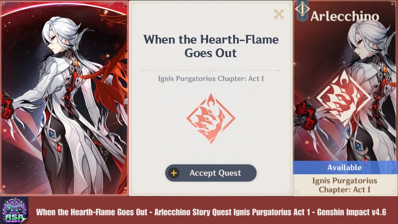 Arlecchino Story Quest Ignis Purgatorius Act 1 - Genshin Impact v4.6 Short