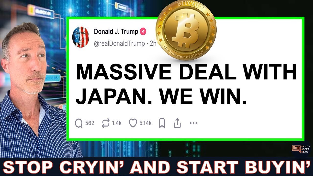 Massive Tariff Deal, Ethereum Crunch & Coinbase Partners With PNC Bank. Wow!