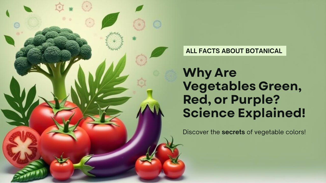 Why Are vegetables colored Green, red or purple? Science explained