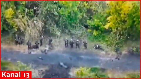 A group of Russian soldiers, among them severely wounded, surrender in Sumy region