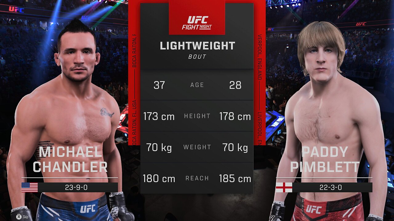 UFC 314 Michael Chandler Vs Paddy Pimblett Lightweight Bout