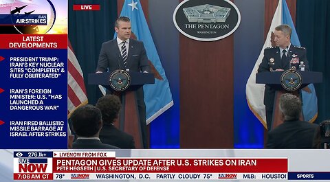 Iran Bunker Buster Bombs: Pentagon Outlines Operation 'Midnight Hammer' (June 22, 2025)