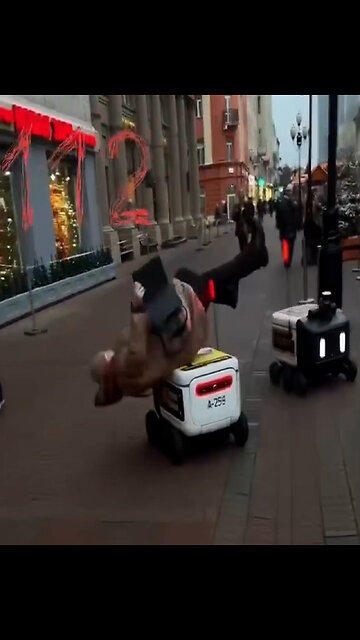 Problemas modernos: tropezar por un robot repartidor