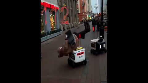 Problemas modernos: tropezar por un robot repartidor