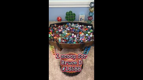 1 scoop for Bruce D! #16588 #onelinkatatimeshop #dnd #scoops #dice #rpg