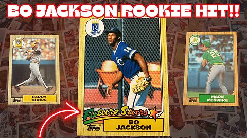 Bo Jackson Future Stars Rookie Card Pull! 1987 Topps Baseball Rack Packs