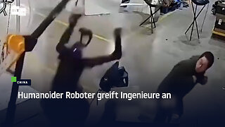 China: Humanoider Roboter greift Ingenieure an