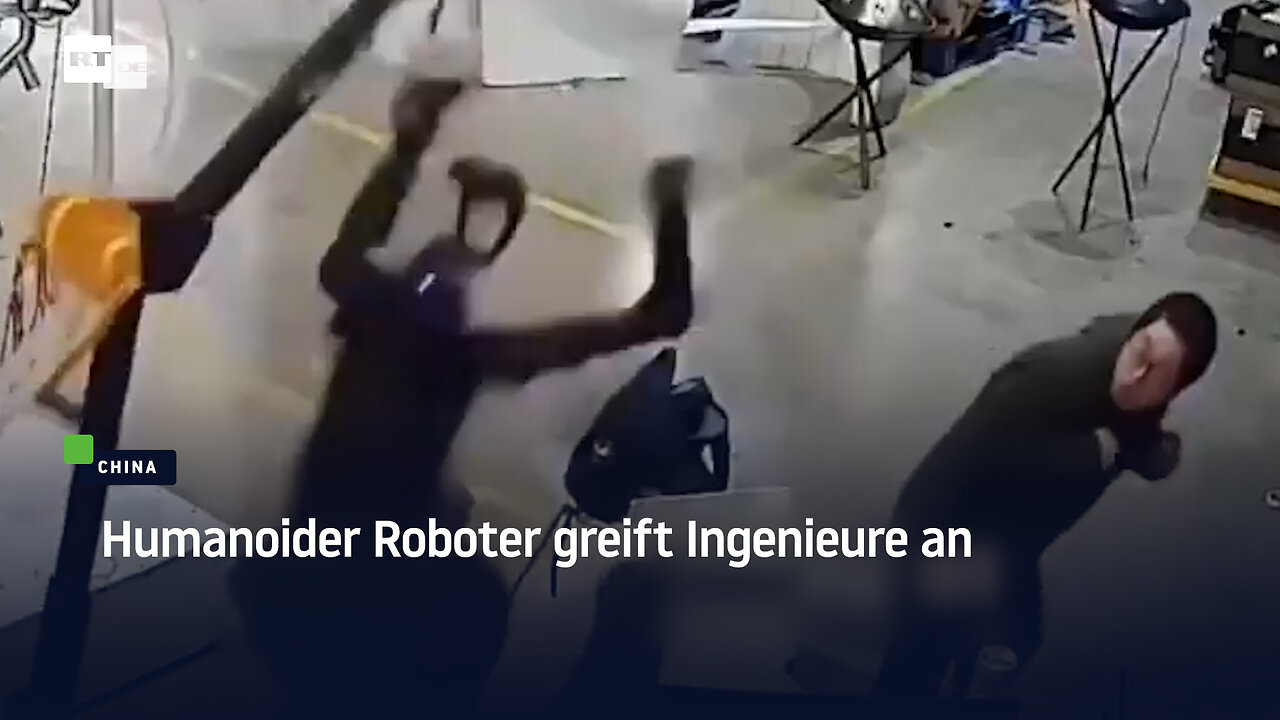 China: Humanoider Roboter greift Ingenieure an