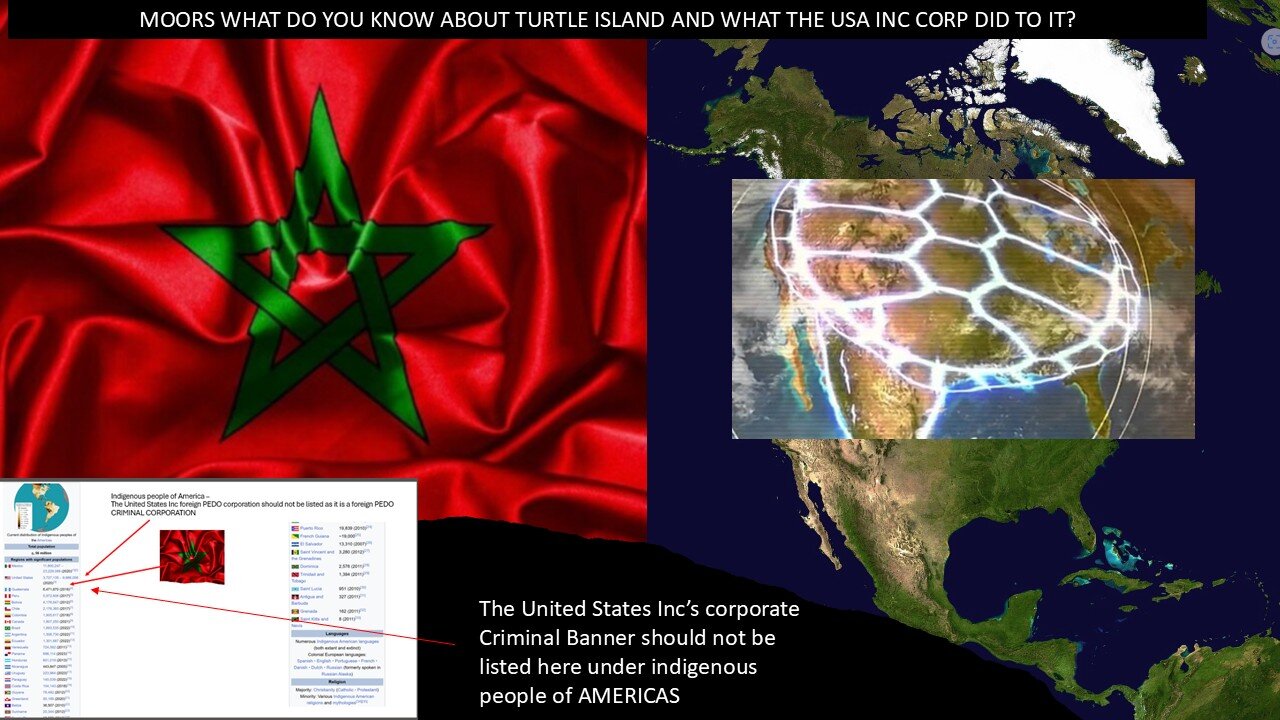 HOW WAS LIFE BEFORE THE UNITED STATES INC FOREIGN CORP INFILTRATED TURTLE ISLAND AKA AMERICAS?