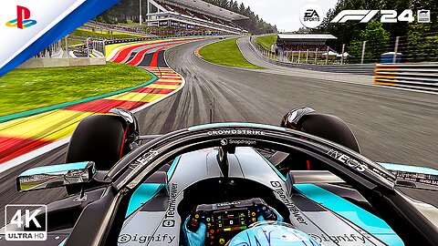 George Russell Takes On The Belgium Spa Circuit in F1 24 Challenge 🏎