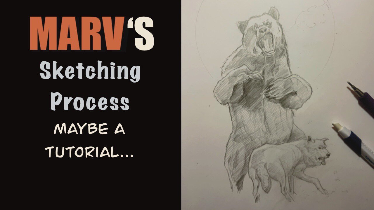 My sketching process. Kinda #tutorial