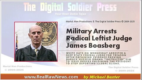 Military Arrests Radical Leftist Judge James Boasberg.