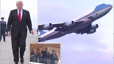 President Trump stuns NFL fans w/ 'greatest flyover ever' as he makes jaw-dropping entrance on Air Force One ~ by Daily Mail 11.09.25