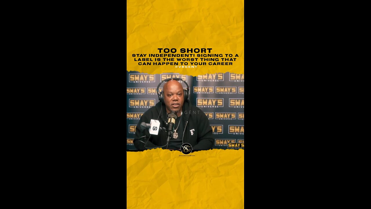 @tooshort Stay independent! Signing to a label is the worst thing that can happen to your career