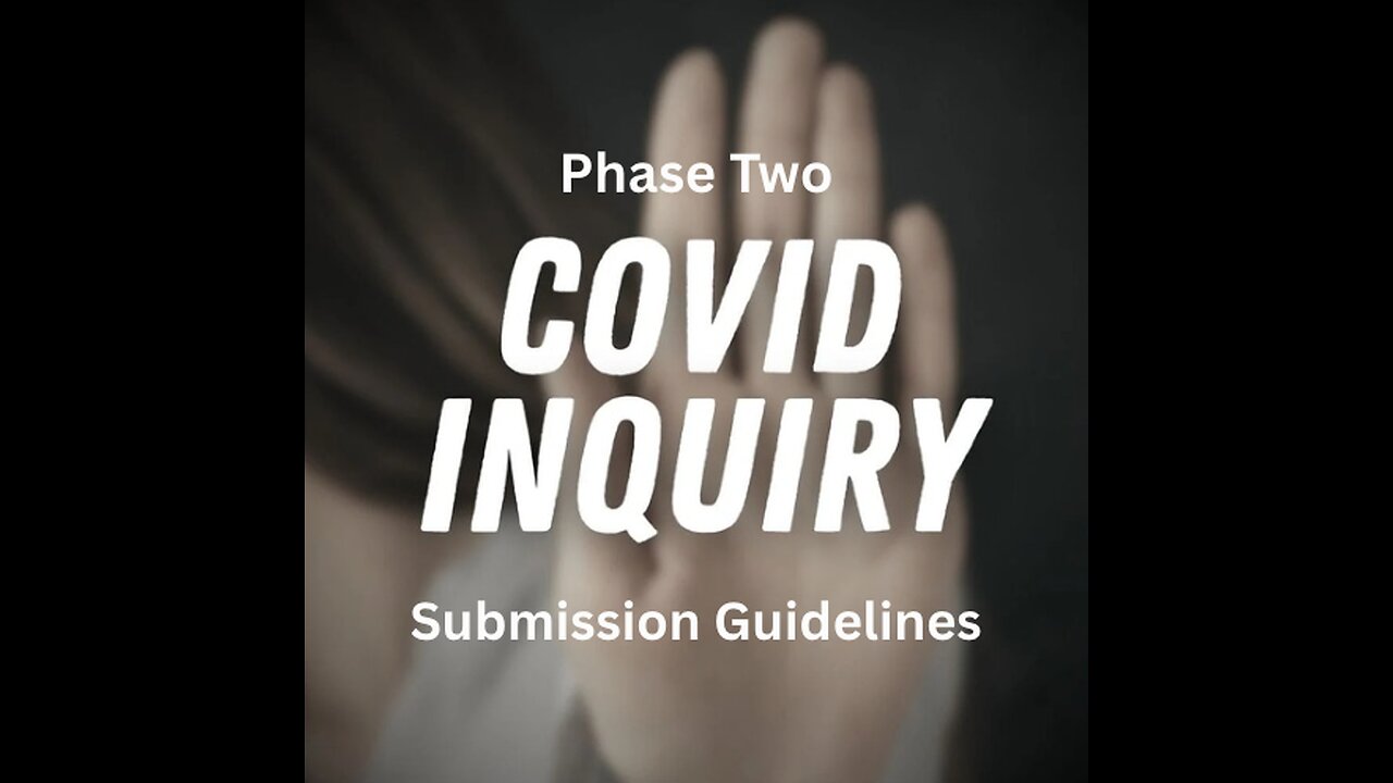 Covid Inquiry Phase Two: Guidelines For Making A Submission