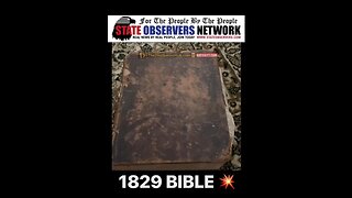 Bible from 1829 - Days of the week & firmament different