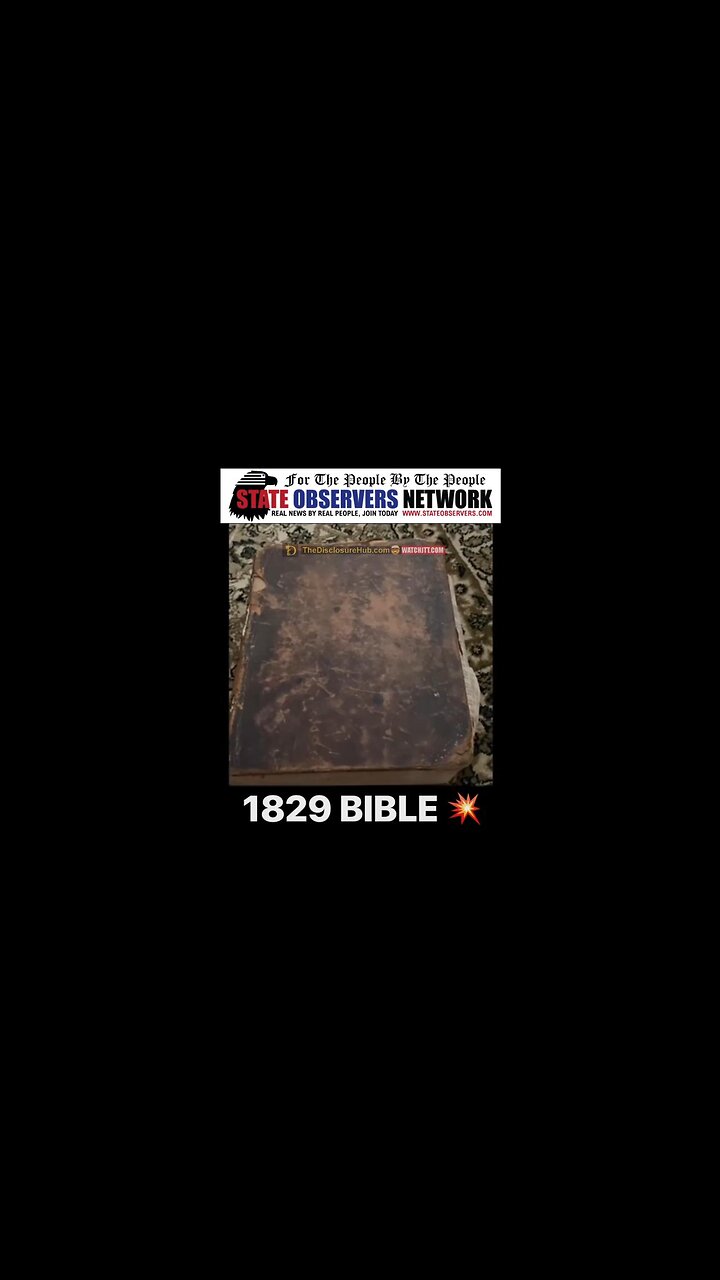 Bible from 1829 - Days of the week & firmament different