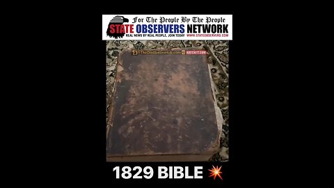 Bible from 1829 - Days of the week & firmament different