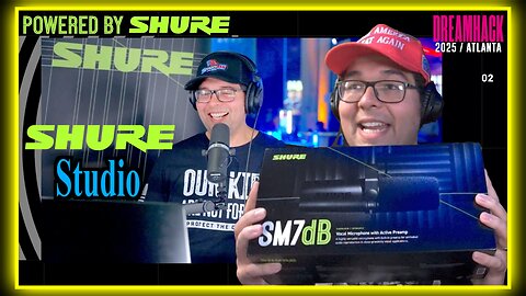 You sent me the best mic on the planet! SHURE SM7dB Freedom Freight after DREAMHACK ATL live demo