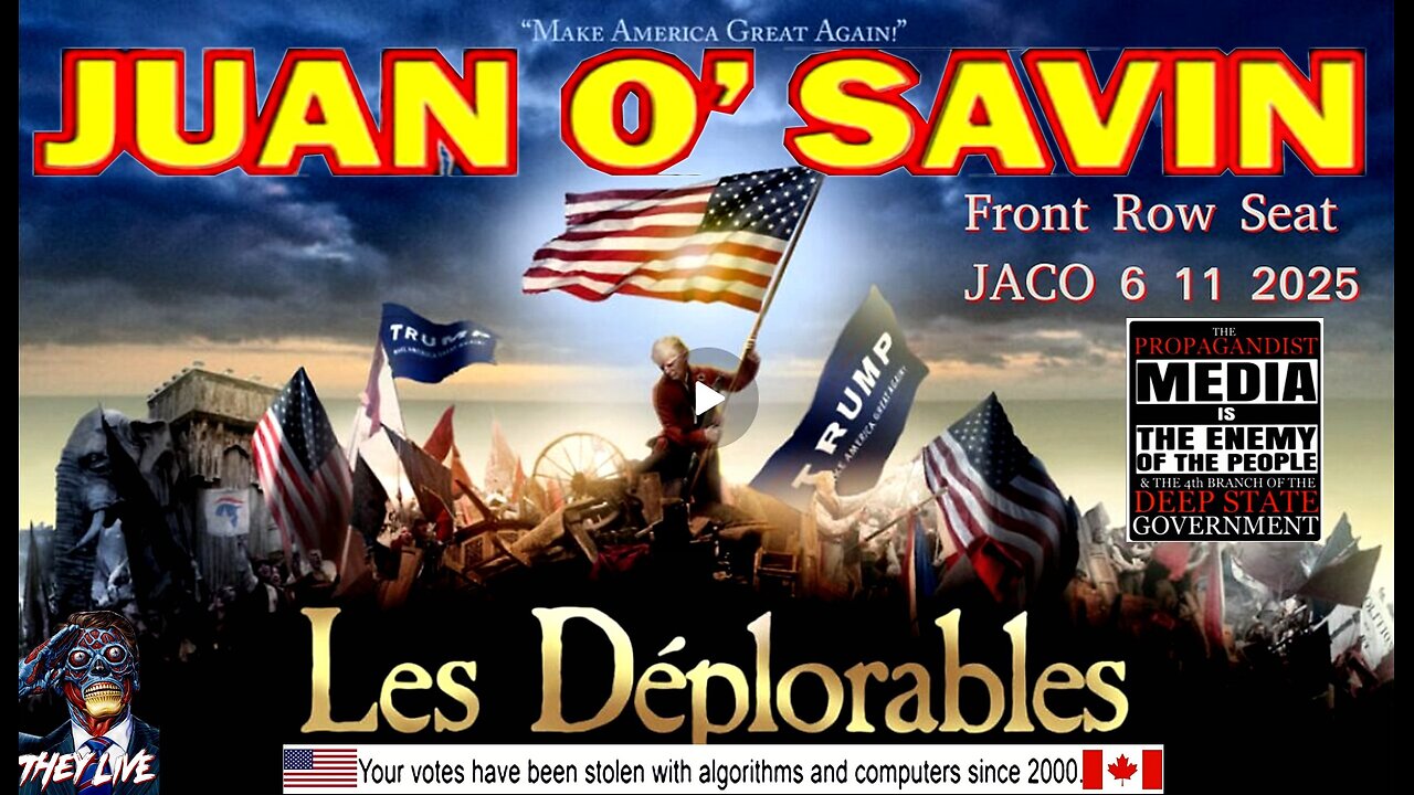 JUAN O SAVIN- You have a Front Row Seat- JACO 6 11 2025