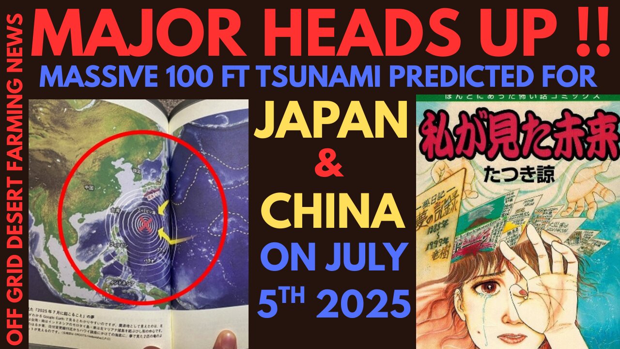 EMERGENCY ALERT !! MASSIVE TSUNAMI FORECAST FOR JAPAN & CHINA ON JULY 5TH THAT WILL CHANGE THE WORLD