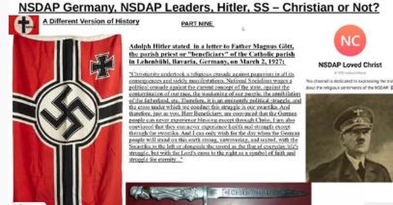 NSDAP Germany, Hitler, Leaders, SS etc - Christian or not part 9