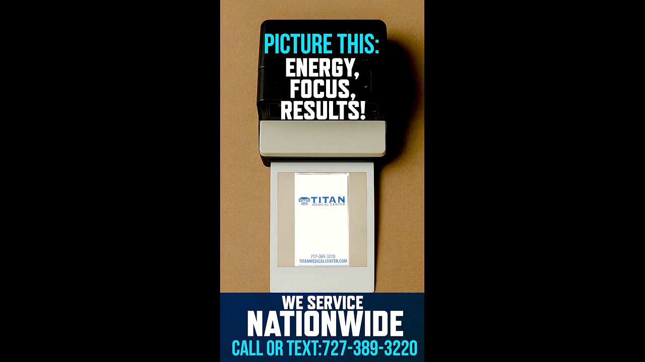 Picture this: Energy, Focus, and Results with Titan Medical Center!
