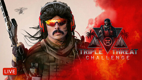 🔴LIVE - DR DISRESPECT - TRIPLE THREAT CHALLENGE - WZ, PUBG, TARKOV