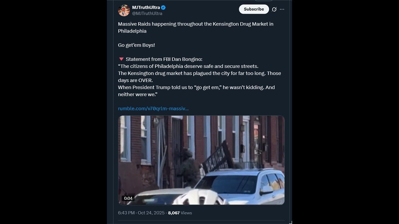 Massive Raids happening throughout the Kensington Drug Market in Philadelphia Go get’em Boys!
