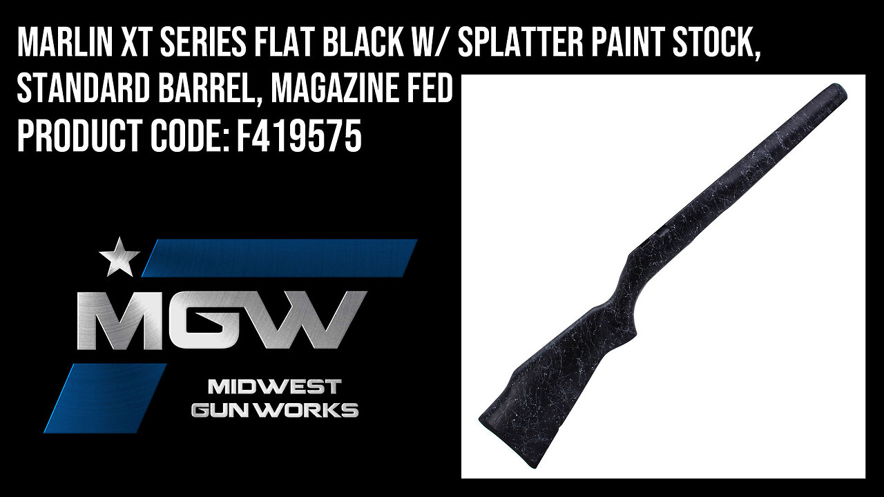 Marlin XT Series Flat Black w/ Splatter Paint Stock, Standard Barrel, Magazine Fed - F419575