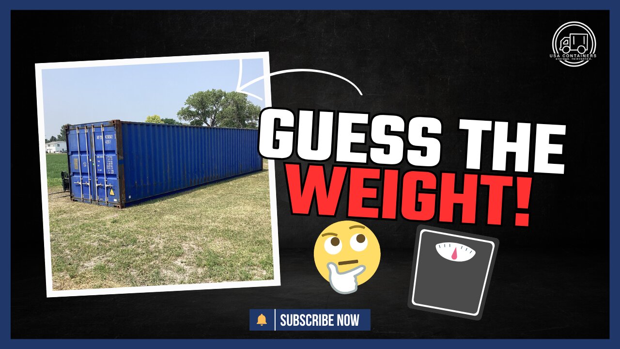How Heavy Is a 40ft High Cube Shipping Container? | USA Containers