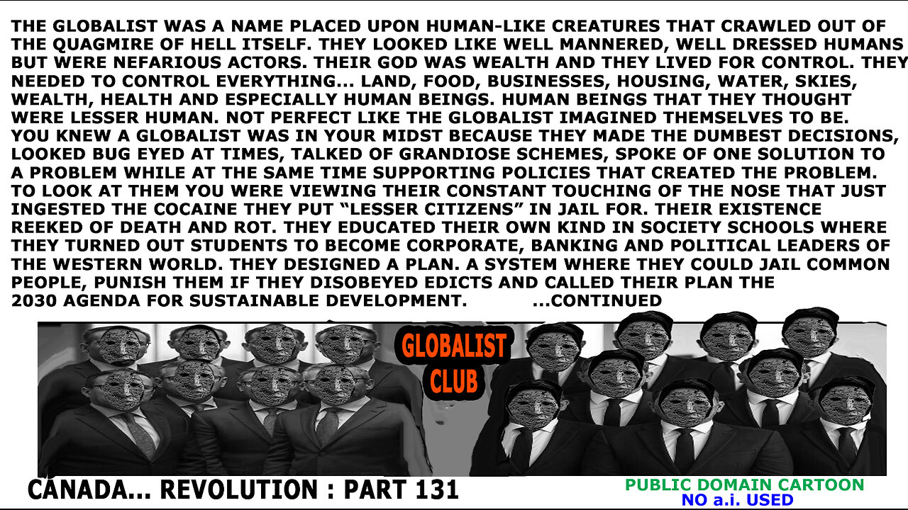 CANADA REVOLUTION part 181 THE GLOBALIST