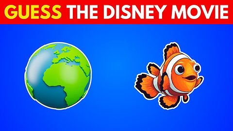 Guess the DISNEY Movie by Emoji? 🎬🍿 Movie Quiz