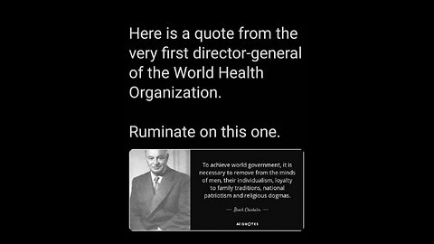 🟠END the WHO and the Cabal the runs it!